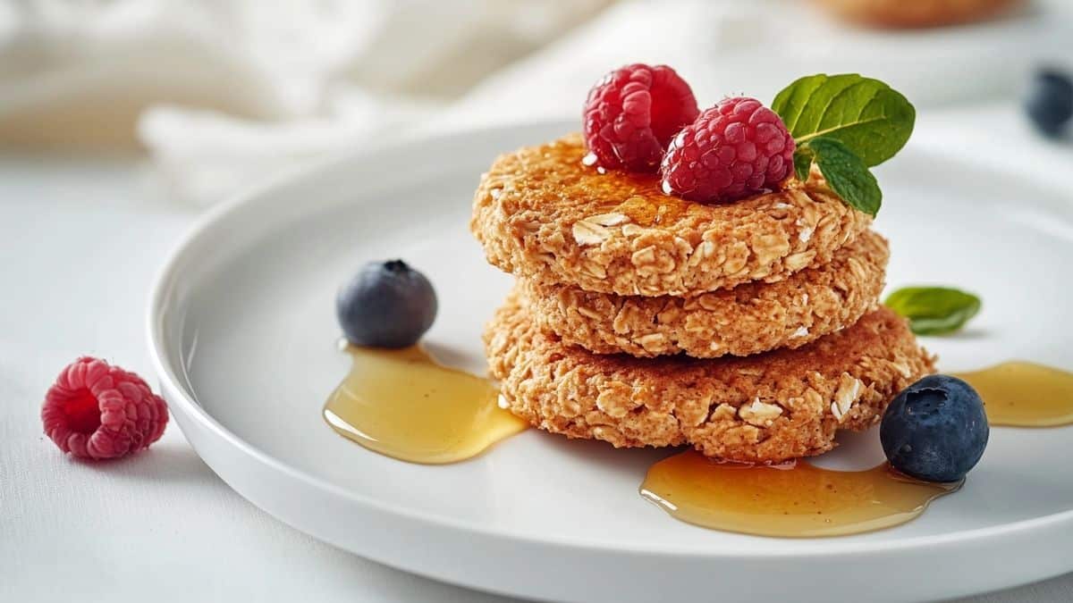 Recette de galette aux flocons d'avoine pour le petit déjeuner