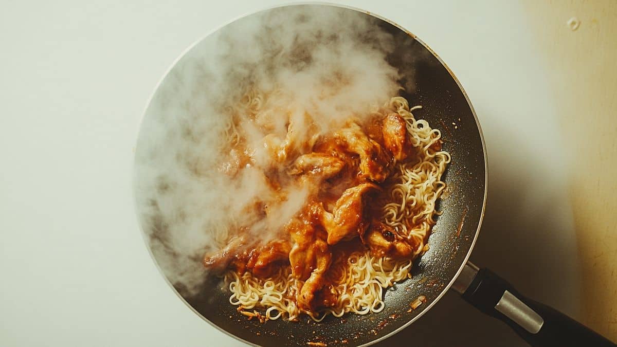 Recettes de nouilles sautées au poulet savoureuses et faciles