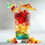 Recette facile et amusante : cocktail multicolore sans alcool pour les enfants