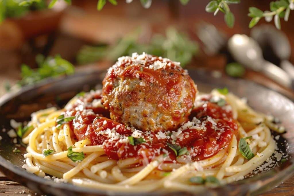 L'ingrédient secret pour des boulettes de viande moelleuses dans vos spaghettis à l'italienne