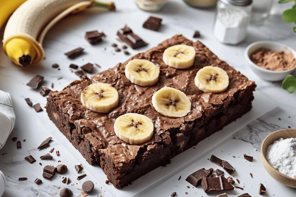 Brownie sans sucre ni matière grasse : recette facile avec une banane pour un dessert sain et gourmand