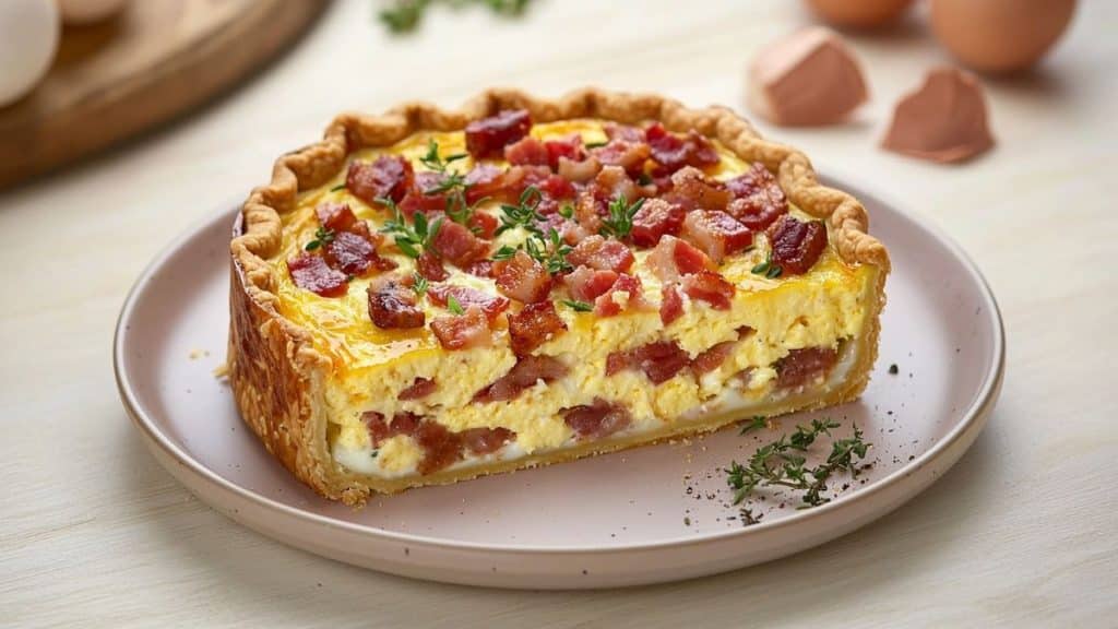 J’ai tenté une quiche lorraine sans pâte ni crème : le résultat a surpris tout le monde