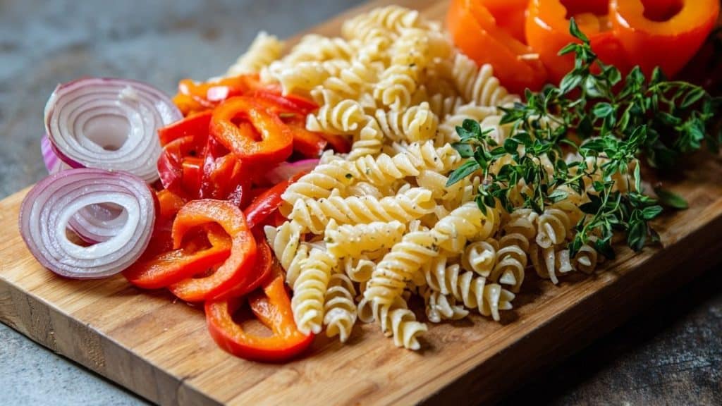 La salade de pâtes que je prépare à chaque barbecue, toujours zéro restes