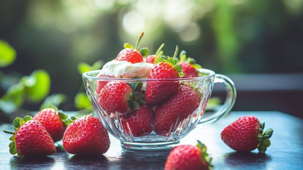 Le dessert minute aux fraises de saison qui fait toujours son effet