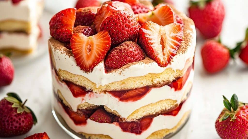 Tiramisu de saison : la version aux fraises que tout le monde redemande